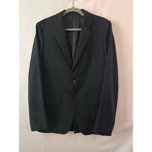 Theory Men's Blazer Wool Stretch Black Classic Professional Office Size 38 Reg